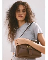 Mango - Shoulder Bag With Buckle - Lyst