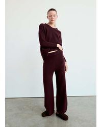 Mango - Jersey Pyjama Jumper With V-Neck - Lyst
