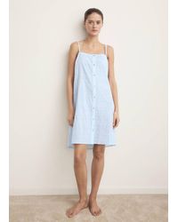 Mango - Cotton Spaghetti-Strap Nightgown - Lyst