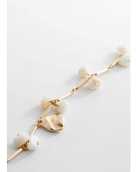 Mango - Shell Chain Necklace - Lyst