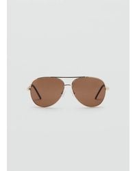 Mango - Aviator Frame Sunglasses - Lyst