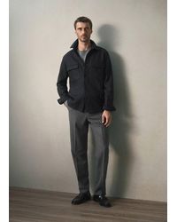 Mango - Wool-Blend Overshirt With Pockets, Regular Fit - Lyst