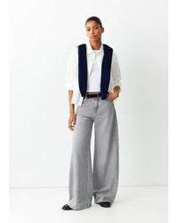 MANGO TEEN - High-Waisted Wide-Leg Jeans - Lyst