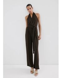 Mango - Bow Wrap Jumpsuit - Lyst