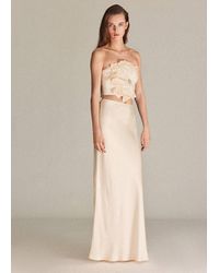 Mango - Satin Maxi-Skirt - Lyst