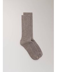 Mango - Ribbed Socks - Lyst