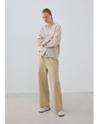Mango - V-Neck Knitted Cardigan - Lyst