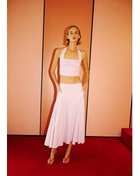Mango - Crop Top Halter Neck - Lyst