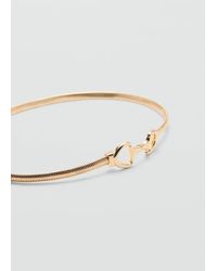 Mango - Cintura Maglie Oro - Lyst