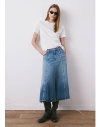 Mango - Rounded Neck Cotton T-Shirt - Lyst