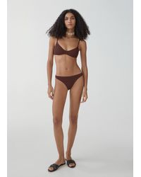 Mango - Textured Bikini Bottom - Lyst