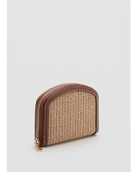 Mango - Medium Texture Wallet - Lyst