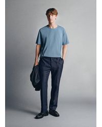 Mango - Jeans Lyocell Cotone Italiano Indaco - Lyst