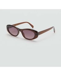 Mango - Semi-Transparent Frame Sunglasses - Lyst