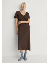 Mango - Plain Cotton Nightgown - Lyst