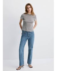 Mango - Matilda High-Rise Straight Jeans - Lyst