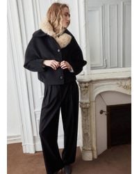 Mango - Wool Jacket With Shirt Collar - Lyst