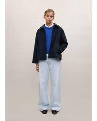 MANGO TEEN - Wool-Blend Coat With Button Fastening - Lyst