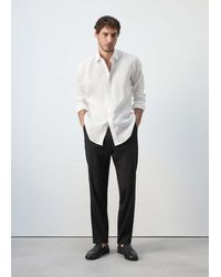 Mango - Regular-Fit 100% Linen Shirt - Lyst