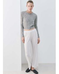 Mango - Short Wool Cardigan - Lyst