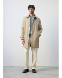 Mango - Water-Repellent Gabardine With Pockets - Lyst