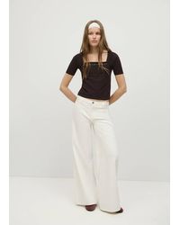 MANGO TEEN - T-Shirt With Stud Detailing - Lyst