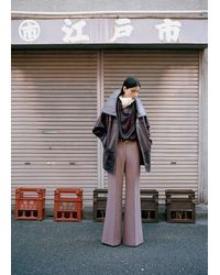 Mango - Oversized Funnel Neck Fur Coat - Lyst