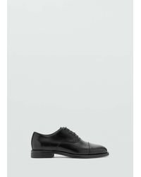 Mango - Oxford Style Leather Shoe - Lyst