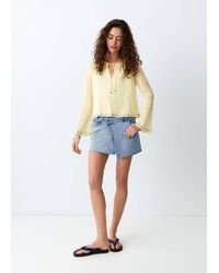 MANGO TEEN - Bead Detail Blouse - Lyst