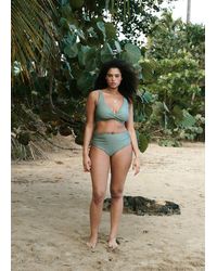 Mango - Classic High-Waisted Ruched Bikini Knicker - Lyst