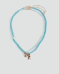 MANGO TEEN - Pack Of 2 Necklaces With Charm Detail - Lyst