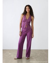 MANGO TEEN - Halter-Neck Top With Buttons - Lyst