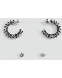 MANGO TEEN - Pack Of 2 Mixed Earrings - Lyst
