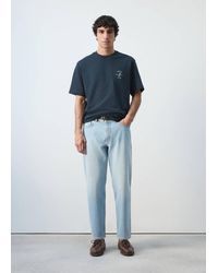 Mango - Heavyweight Graphic Embroidered T-Shirt - Lyst
