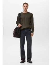 Mango - Long Sleeve Regular Fit T-Shirt - Lyst
