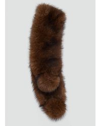 Mango - Long Faux-Fur Scarf - Lyst