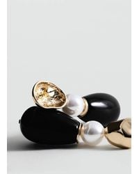 Mango - Mixed Pendant Earrings - Lyst