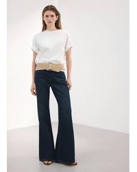 Mango - Mid-Rise Flared Jeans - Lyst
