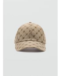 Mango - Cap With Printed Logo - Lyst