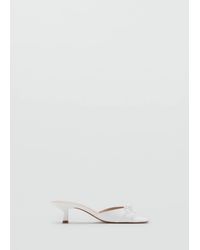 Mango - Sandalette Mit Schleife - Lyst