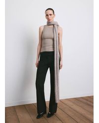 Mango - Fitted Crop Top - Lyst