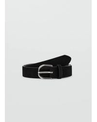 MANGO TEEN - Leather Fur Belt - Lyst