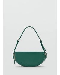 Mango - Semi-Circular Faux Leather Shoulder Bag - Lyst