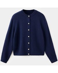 Mango - Knitted Cardigan With Metallic Buttons - Lyst