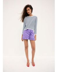 Mango - Gestreifter Strickpullover - Lyst