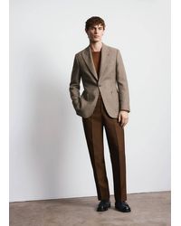 Mango - Balli Il Lanificio Slim Fit Wool Blend Blazer - Lyst