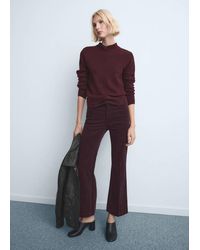 Mango - Corduroy Flared Jeans - Lyst