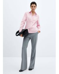 Mango - Fitted Cotton Shirt - Lyst