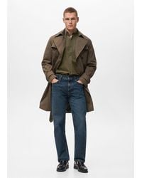 Mango - Regular-Fit-Hemd Aus 100 Baumwolle Mit Tasche - Lyst