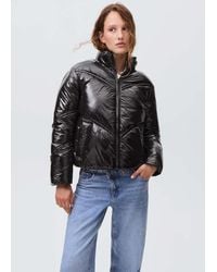 MANGO TEEN - Shiny Quilted Anorak - Lyst